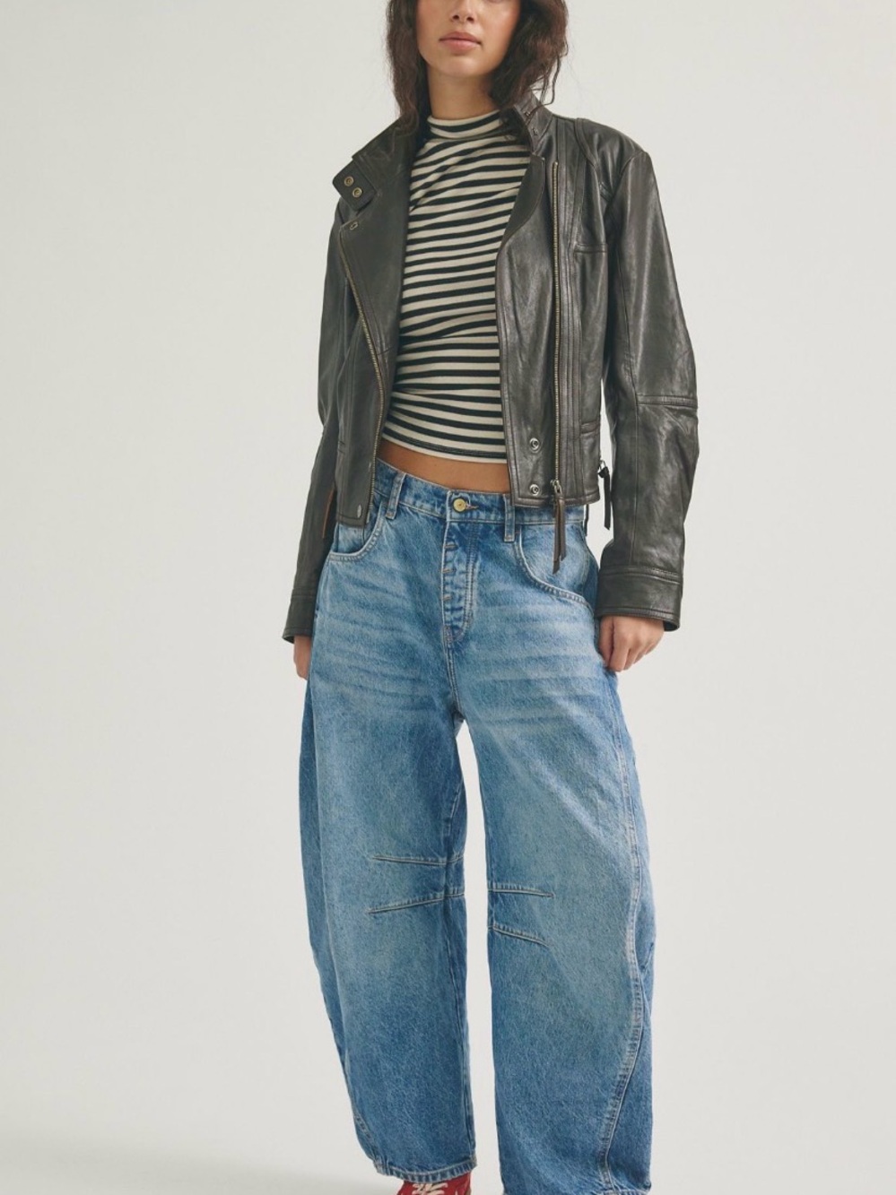 Free People We the free good luck mid rise in ultra light bean